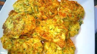 Zucchini Fritters with Cheese  simple and very tasty [upl. by Notsla]