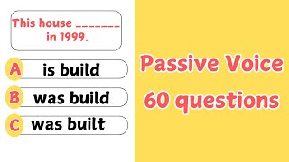 Passive Voice Quiz  Can You score 6060  Grammar Quiz [upl. by Martina]