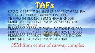 GS How To Decode METARs and TAFs  Part 1  The Simple Stuff [upl. by Sucramad]