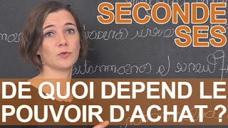 De quoi dépend le pouvoir dachat   SES  Seconde  Les Bons Profs [upl. by Eelsnia995]