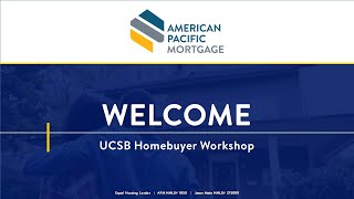 UCSB Homebuyer Workshop  November 2024 [upl. by Jaime]