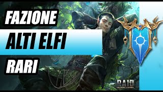 Raid Shadow Legend Fazione Alti Elfi Rari  Pollo o Utile [upl. by Carl]