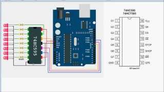 Arduino Tutorial 3  Shift Registers 74HC595 [upl. by Zephaniah858]