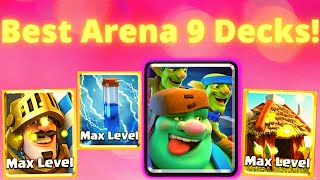 TOP 3 DECKS for Arena 9 in Clash Royale  Best Arena 9 Decks to Get More Wins [upl. by Custer]