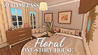 Roblox Bloxburg  No Gamepass Floral Starter House  Minami Oroi [upl. by Weixel215]