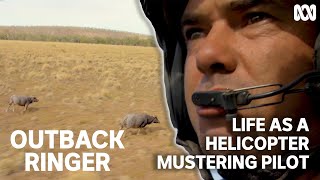 Worlds coolest job Australian helicopter mustering pilot  Outback Ringer [upl. by Leban]