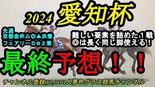 【最終予想】2024愛知杯！難しい要素詰め込んだ1戦！◎は同じ脚を長く続けられるので！ [upl. by Flossie]