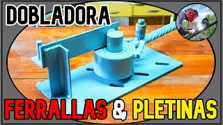 🔧Como hacer una DOBLADORA de pletina y ferralla  👉TUTORIAL [upl. by Yseulta963]