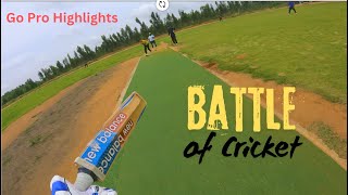 Amazing Battle between Bat and Ball  GoPro Highlight  Helmet Cam POV Club Cricket Bangalore [upl. by Jerrine700]