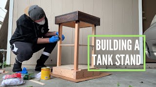 HOW TO Build a Sweet Aquarium Stand [upl. by Ellehsim]