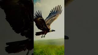 Vulture Animation In Sky vultures wildlife birds birdwatching ytshorts vulture aiinsights ai [upl. by Zaneta]