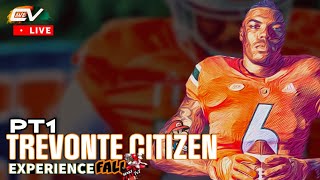 Trevonte Citizen Experience pt1 🧩 Miami Hurricane football  Day 1 [upl. by Mccoy]