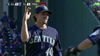 SEATEX Farquhar gets fly ball from Rios to end game [upl. by Imelda]