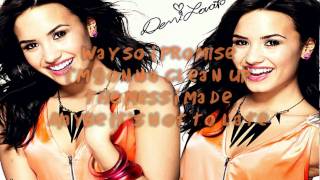 Demi Lovato Its Not Too Late Karaoke HD [upl. by Alyn]