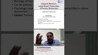 Colon amp Rectum Large Bowel Obstruction amp Pseudo Obstruction by Dr Shailesh Gupta [upl. by Jaret]