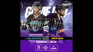 Div 1 Elite  Great Guys vs Grizzlies [upl. by Calida]