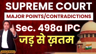 498a IPC  पत्नी जरूर हारेगी 📢 Latest Supreme Court Judgement 2023 [upl. by Silenay]