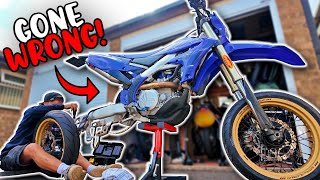 Turning My Dirtbike Into A SUPERMOTO [upl. by Sophi]