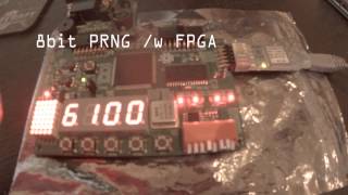 8bit prng fpga spartan3e to LEDs [upl. by Robert637]