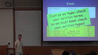 Adventure with Types in Haskell  Simon Peyton Jones Lecture 2 [upl. by Jaquenette295]