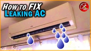 Fix AC Leaking Water Inside the House in 10 Seconds  Air Conditioner Maintenance Tips [upl. by Funch]