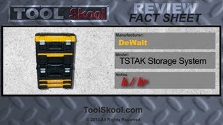 DeWalt TSTAK Storage System  Tool Skool  Tool Review [upl. by Daiz]