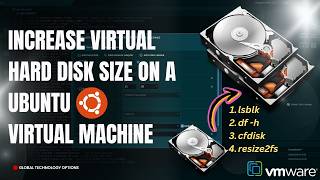 How to Increase Virtual Hard Disk on Ubuntu StepbyStep Guide Increase Disk Space in VMware Linux [upl. by Martz]