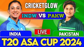 Live  INDW Vs PAKW 2nd Match  Live Scores amp Commentary  T20 WAsia Cup 2024  2nd innings [upl. by Stephani]