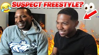 DESHAE FROST DOES SUS FREESTYLE IN FRONT OF HOOD DAD Goes Wrong [upl. by Maryly606]