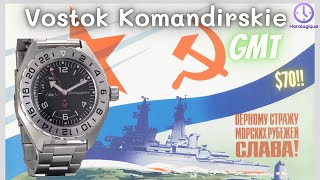 Vostok Komandiskie GMT Review  An automatic inhouse GMT for 70  ref 650539 [upl. by Goldberg167]