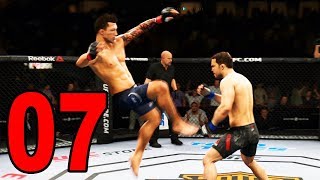 JUMPING ROUNDHOUSE KICK  UFC 3 Career Mode  Part 7 [upl. by Amsirak]