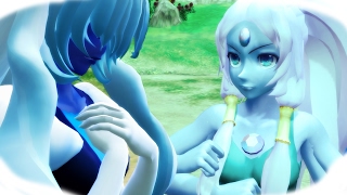 MMD Opal and Sapphire fusion  Blue Calcite animation [upl. by Reckford]