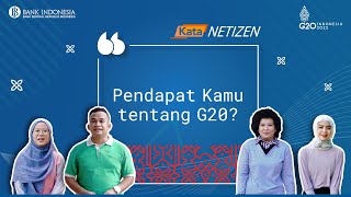 Kata Netizen Pendapat Kamu Tentang G20 [upl. by Jessi]