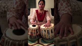 How to play a Tabla BolNote TA or NA on a twin hand drums called TABLA amp DAGGA [upl. by Eceela]