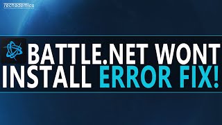 How To FIX BattleNet Installation Error  Quick amp Easy [upl. by Kyne7]