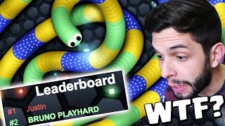 SLITHERIO  A COBRA MAIS GIGANTE QUE EU JA TIVE [upl. by Gannes154]