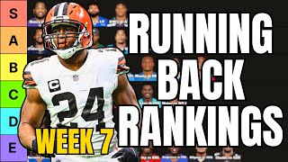 Top 36 Running Back Rankings For Week 7 Fantasy Football [upl. by Behah]