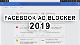 How to Block Facebook ads  FB Ad Hider 2019 [upl. by Saxen]