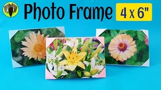 Origami Tutorial to make your own quotPhoto frame  4 by 6 inchesquot  Easy  DIY  Handmade [upl. by Luella]