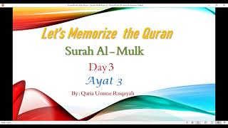 Surah Al Mulk Ayat 3  Qaria Umme Ruqayah  Quran Ghar G 14 Islamabad [upl. by Ches712]