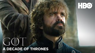 A Decade of Game of Thrones  Peter Dinklage on Tyrion Lannister HBO [upl. by Drusus657]