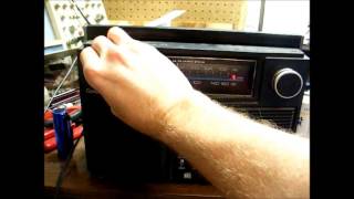 Radio Shack Realistic quotConcertmatequot portable AMFM stereo radio [upl. by Eilujna]