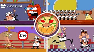 10 Fun Ways to Kill All Bosses in Pizza Tower All Episodes [upl. by Yim602]