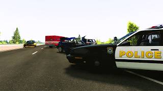 Pile up in Highway  You never want to be in this situation Beamng drive Car Crash [upl. by Panta]