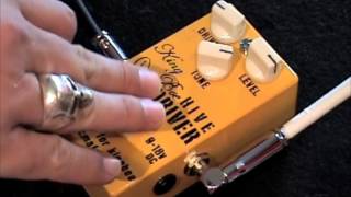 Kingbee Guitars HIVE DRIVE overdrive guitar effects pedal demo with Gibson SG [upl. by Georgeta]