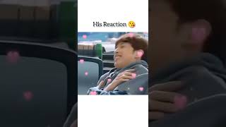 His cute reaction 😘 herewemeetagain cdrama [upl. by Brockwell]