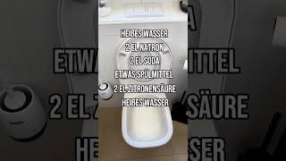 Toilette reinigen Urinstein entfernen Toilette sauber machen toilet cleaning tips Haushaltstipps [upl. by Nancee]