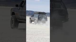 Speeding Through The Desert Racing On A Dry Lake 65diesel nvbdr pstrail overlanding [upl. by Zonda]