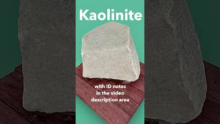 Kaolinite Clay Kaolin Mineral IDd [upl. by Pfeifer]