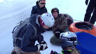 Schlauchbobbahn  Snowtubing in Waidring am Brandtnerhof [upl. by Colner239]